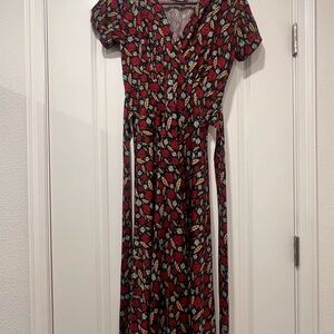 Leaf Print Karina Margaret Dress Size XS